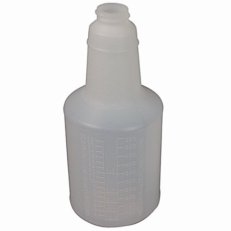 Impact Products Plastic Bottles with Graduations, 24 oz, Clear, PK24 5024WG2491